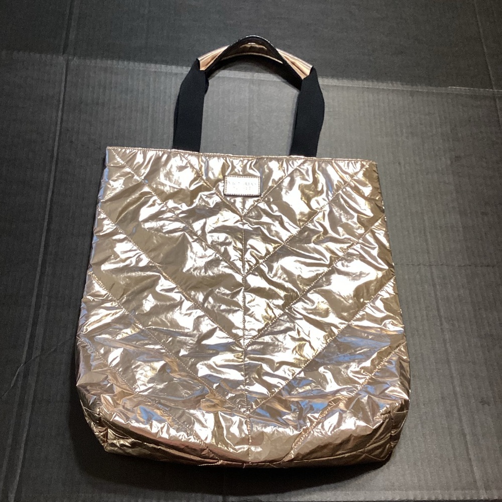 Victoria's Secret Metallic Gold Tote